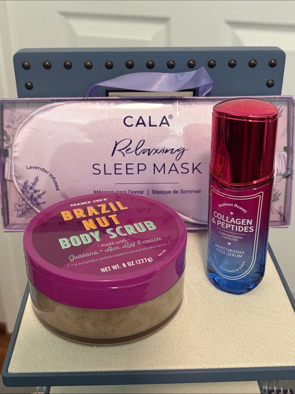New Beauty Bundle Cala Sleep Mask Collagen Serum & TJ Body Scrub